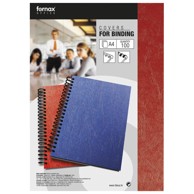 FORNAX Korice za spiralni uvez, A4, 250 g, reljefne, pk100, crvene