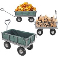 SASKA GARDEN 1060743 Vrtna transportna kolica 85 l nosivosti 270 kg