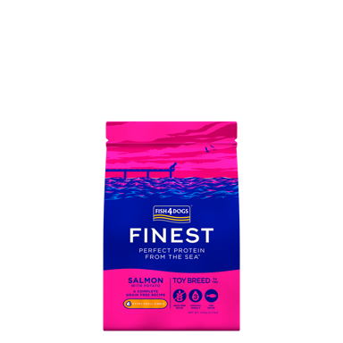 FISH4DOGS Suha hrana za pse, vrlo male granule, losos 1.5 kg