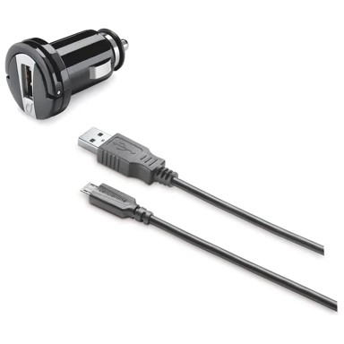 CELLULAR LINE auto punjač huawei + micro usb kabel 1a/5w