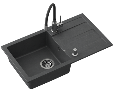 QUADRON Set Ready Max crna s uzorkom