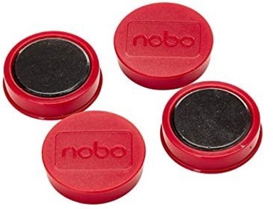 NOBO Magneti Φ38 mm, crveni, 4/1