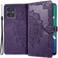 Preklopna futrola za Motorola Moto G54 5G, Mandala, ljubičasta