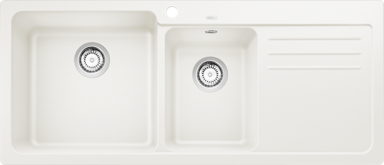 BLANCO Sudoper NAYA 8 S SILGRANIT bazen lijevo, glečer bijela