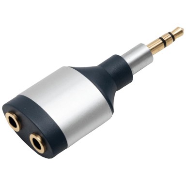 HOME Kabel JACK 3.5mm MUŠKI na JACK 3,5mm ŽENSKI x 2 AC 16AM