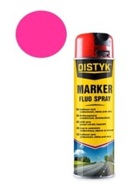 DISTYK Fluorescentni sprej za označavanje, rozi, 500 ml