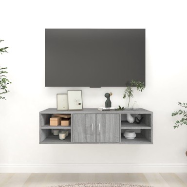 Zidna polica boja hrasta sonome 102x30x29 cm konstruirano drvo