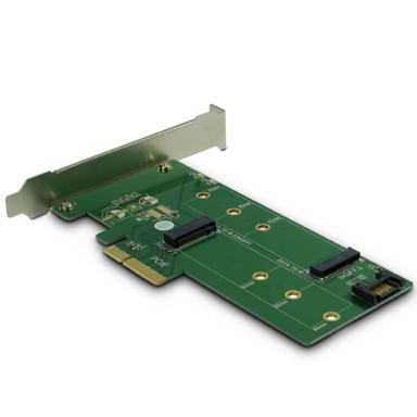 INTER-TECH Adapter KT015, M.2 PCIe, M.2 SATA NVMe