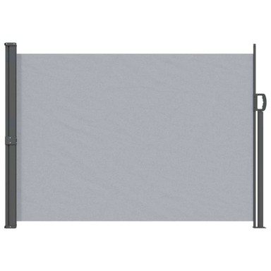 Retraktabilna bočna tenda, 140 cm, 100% poliester, željezo i čelik, siva