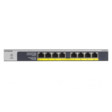 NETGEAR Switch GS108LP, 8-Port Gigabit Ethernet