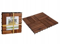 KOOPMAN Drvene pločice za balkon i terasu 30 x 30 cm 4 kom.