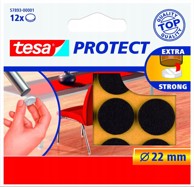 TESA Samoljepljive filcane podloške za namještaj i stolice, 22 mm, 12 kom., smeđe