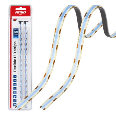 Fleksibilne COB LED trake, plave 2x30 cm, 12V, AMIO-04571