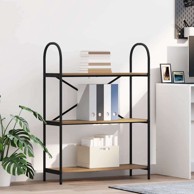 Polica, hrast artisan, 80x30x109 cm, konstruirano drvo