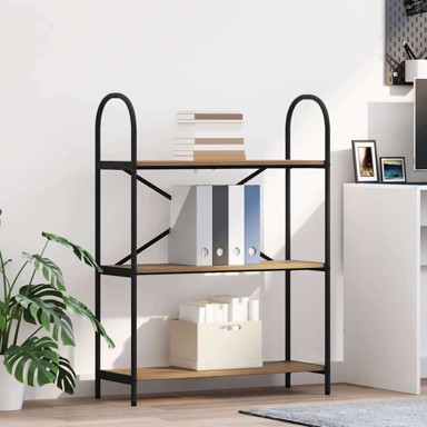 Polica, hrast artisan, 80x30x109 cm, konstruirano drvo