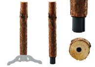 Drveno postolje s četiri noge za božićno drvce s debla