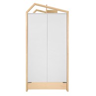 BELLAMY Dvokrilni ormar Tatam, bijelo/smeđi