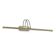 LED zidna svjetiljka Bow, D76, brunito