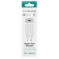 VIVANCO Punjač 60807, zidni, QC3.0, 18W, bijeli