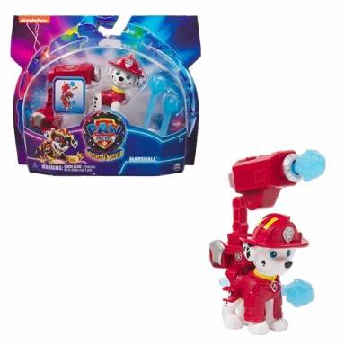 Figura Marshalla s ruksakom i projektilima, Paw Patrol, Mighty Movie