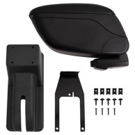 Naslon za ruke za automobil, 12 x 29 x 32 - 46 cm, ABS, crni