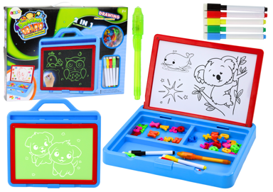 Ploča za crtanje sa bojama i magnetima