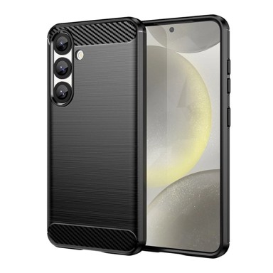 Carbon Case fleksibilna silikonska maskica za Xiaomi Poco F7 Pro, crna