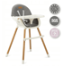 MOMI Visoka stolica za hranjenje Reki, siva