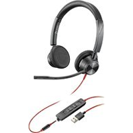POLY Slušalice Blackwire 3320, naglavne, žične, USB-A, za ured i pozivni centar, crna
