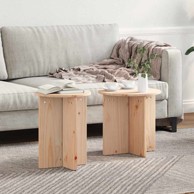 Stolić za kavu set, prirodna, 2 kom