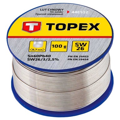TOPEX Žica za lemljenje, 0,7 mm, 60%