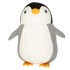 Putni jastuk i plišana igračka 2u1 u obliku pingvina, sivi