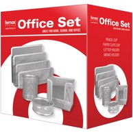 FORNAX Set uredski žica 4/1, srebrni