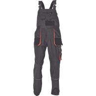 CERVA Radne hlače s naramenicama Vlist, tamno siva, 58