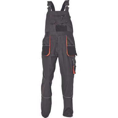 CERVA Radne hlače s naramenicama Vlist, tamno siva, 58