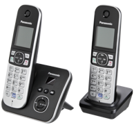 PANASONIC Bežićni kućni telefon KX-TG6822GB crni