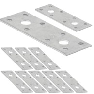 Ravni građevinski spoj za stolariju, 100 x 35 x 2,5 mm, 10 kom., pocinčani