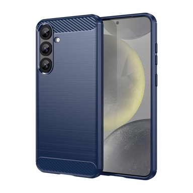 HURTEL Silikonska maskica Carbon Case, Samsung Galaxy S25+, plava