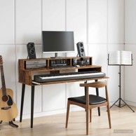 Studio radni stol, 110 x 42,5 x 36 cm, staro drvo