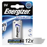 ENERGIZER Baterije Ultimate Lithium 9V 6LR61, 12x1