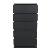 SPINDER DESIGN Crna metalna komoda 37x72,5 cm Joey