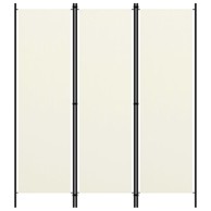 Sobna pregrada s 3 panela krem-bijela 150 x 180 cm