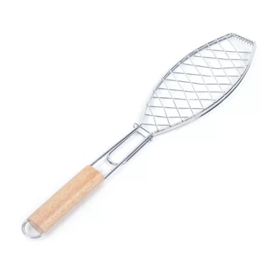 Grill rešetka za pečenje ribe, 42 cm