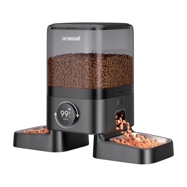 ONEISALL Dozator hrane PF10, dvostruki inteligentni, 5 L
