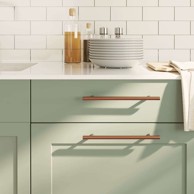 Ručke za ormarić 5 kom 192 mm, brončane