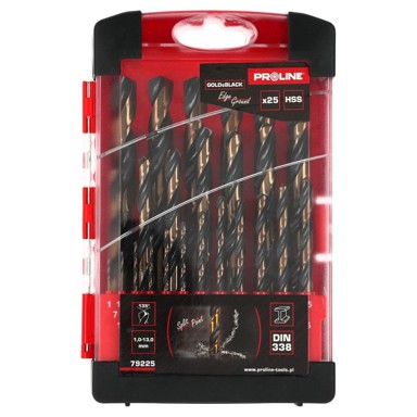 PROLINE Set svrdala za metal HSS DIN338, 1-13 mm, 25 komada