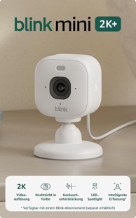 BLINK Unutarnja nadzorna kamera Mini 2K+, najnovija generacija