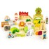 ECOTOYS Edukativni drveni blokovi City Zoo 120 dijelova