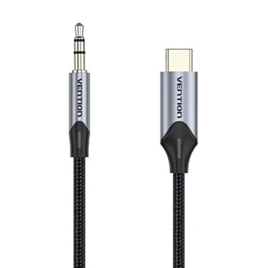 VENTION Audio kabel, USB-C na 3.5mm mini jack, 1m, crni