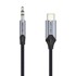 VENTION Audio kabel, USB-C na 3.5mm mini jack, 1m, crni